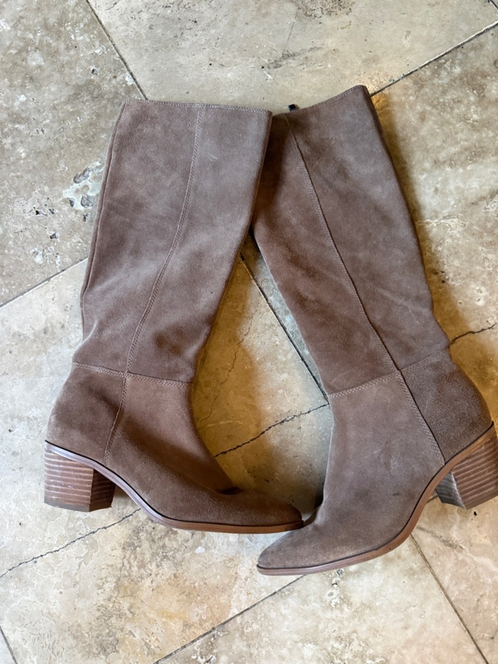 FRANCO SARTA SHARONA ladies, tall suede boots perfect condition size 7, Tan - Picture 3 of 11